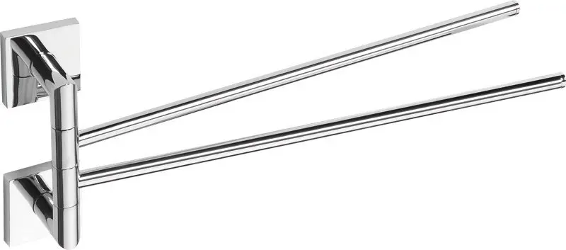 Sapho X-SQUARE - Handdoekhouder dubbel, lengte 42 cm, chroom XQ405