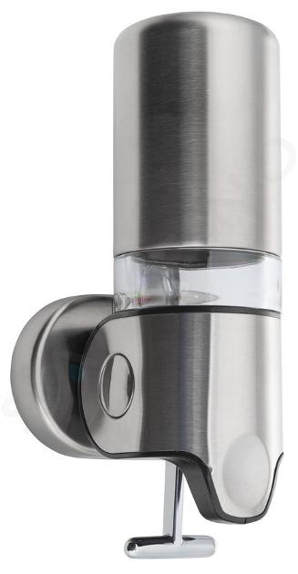 Sapho Settore alberghiero - Dispenser di sapone liquido con supporto, acciaio inox XP101