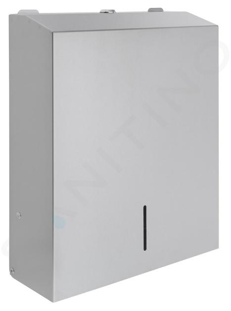 Sapho Hotelprogramma - Handdoekdispenser 285x370x105 mm, geborsteld rvs XP053