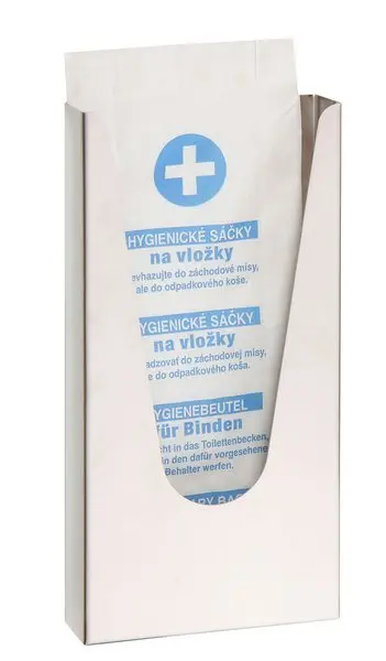 Sapho Settore alberghiero - Distributore di sacchetti di carta HygBag, acciaio inossidabile XP049