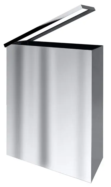 Sapho - Pattumiera sospesa 25 l, acciaio inox spazzolato XP006