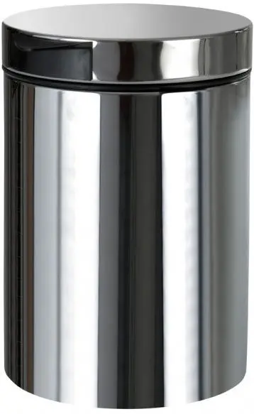 Sapho - Pattumiera sospesa 3 l, acciaio inox spazzolato XP017