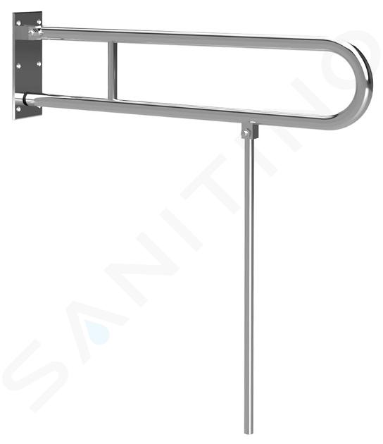 Sapho Equipamiento de baño - Asa plegable, derecha, acero inoxidable XH523