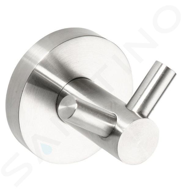 Sapho X-STEEL - Gancho doble, acero inoxidable cepillado XS200