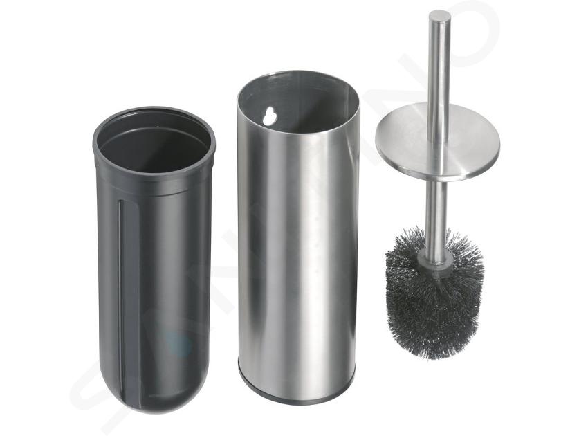 Sapho X-STEEL - Scopino WC da appoggio, acciaio inox spazzolato XS300