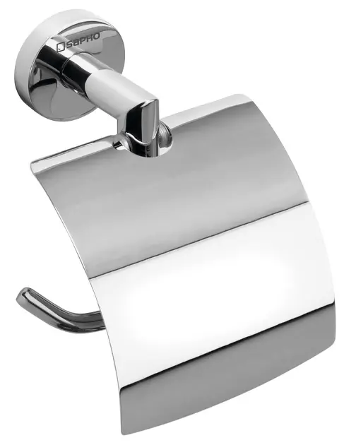 Sapho X-Round - Toiletrolhouder met deksel, chroom XR702