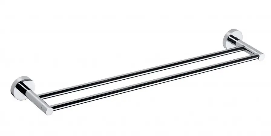 Levně Sapho X-Round - Držák ručníků dvojitý, délka 66 cm, chrom XR423