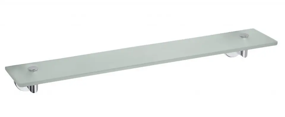Levně Sapho X-Round - Polička 60x13 cm, sklo/chrom XR610