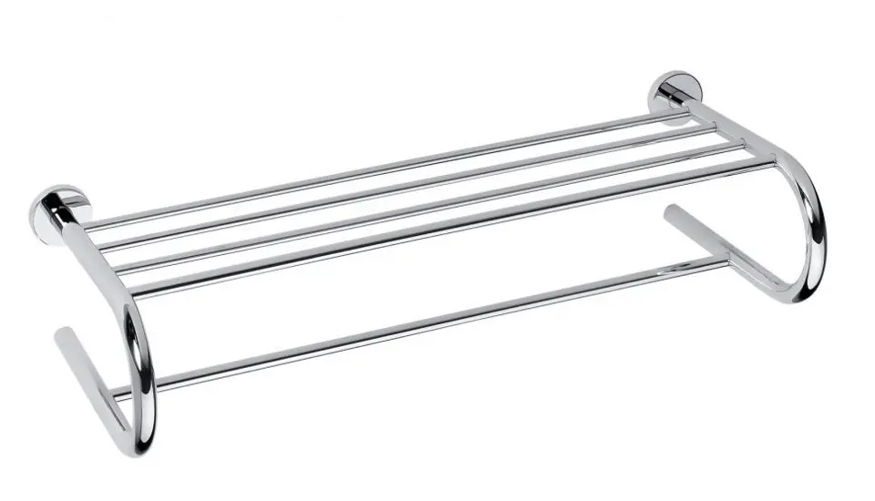 Levně Sapho X-Round - Polička na ručníky, délka 66 cm, chrom XR418