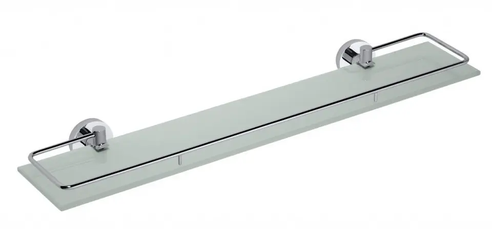 Sapho X-Round - Planchet, lengte  60 cm, glas/chroom XR600