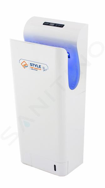 Jet Dryer Vysoušeče - Tryskový vysoušeč rukou Style, ABS plast, bílá 8596220002686