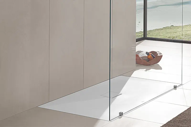 & Boch Squaro Infinity - Douchebak, 900x1200 Quaryl, White UDQ1290SQI2V-RW | Sanitino.nl