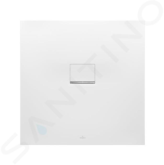 Villeroy & Boch Squaro Infinity - Sprchová vanička, 90x90 cm, Quaryl, Stone White UDQ9090SQI1V-RW