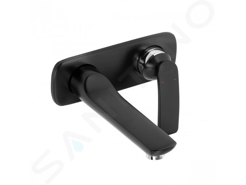 Kludi Balance - Grifo empotrado de lavabo de 2 orificios, negro mate 522468775