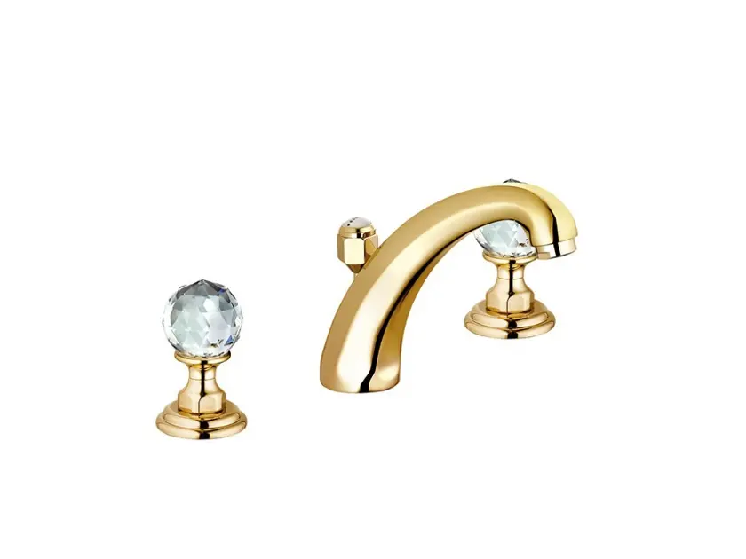 Kludi Adlon - Waschtischarmatur mit Ablauf, 3-Loch-Montage, Chrom 5104345G4