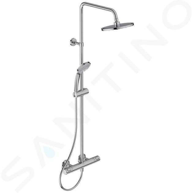 Ideal Standard CeraTherm - Set de douche T25 avec thermostat, 200 mm, 3 jets, chrome A7208AA