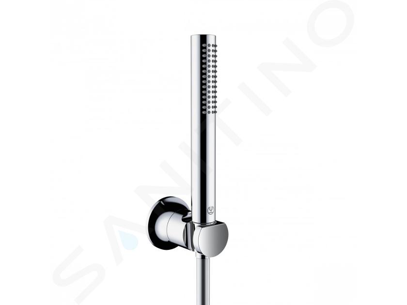 Kludi Nova Fonte - Colonne de douche avec pommeau de douche, support et flexible, chrome 2085005-35