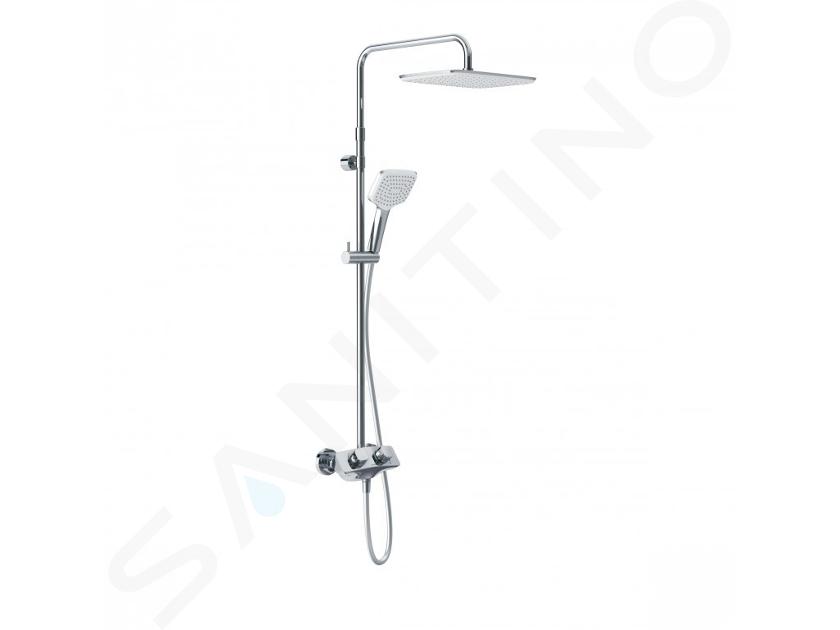 Kludi Cockpit - Explorer doucheset met thermostaat, 30x22 cm, chroom 8005005-00