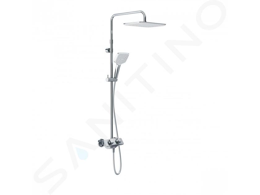 Kludi Cockpit - Colonne de douche Explorer avec thermostat, 300x220 mm, chrome 8005005-00