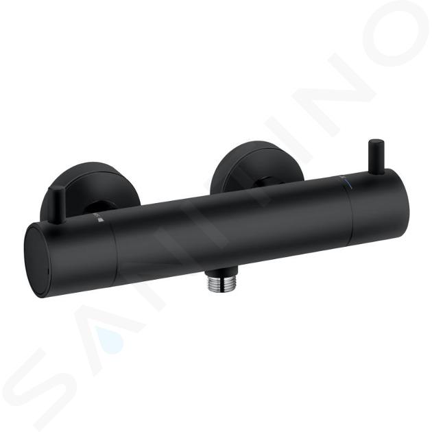 Kludi Bozz - Mitigeur de douche thermostatique, noir mat 352033938