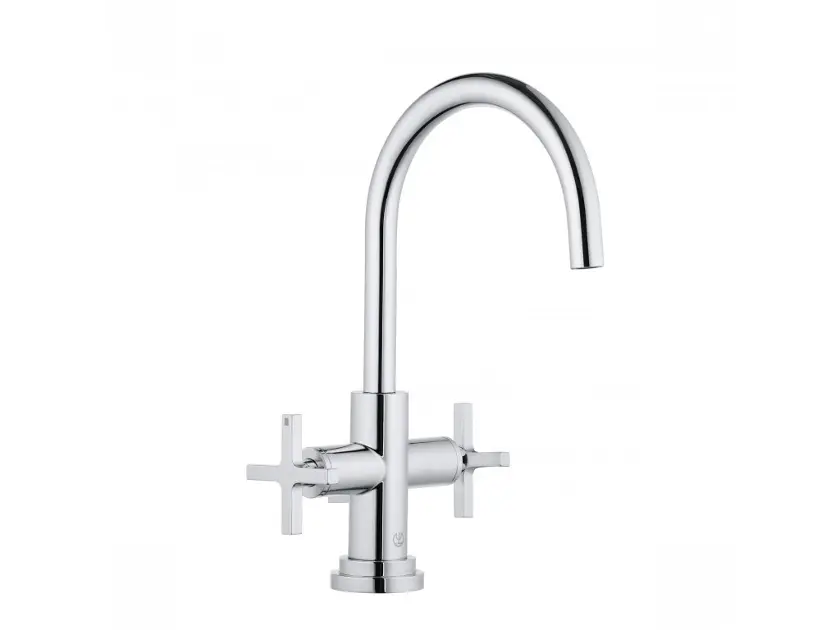 Kludi Nova Fonte - Robinet de lavabo avec vidage et bec orientable, chrome 201180520