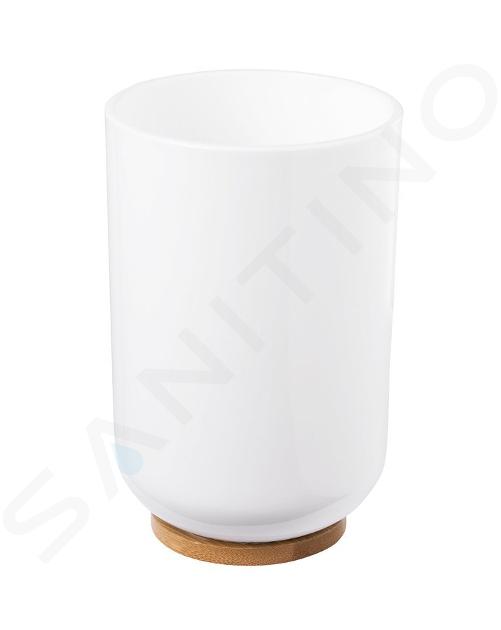 Aqualine Snow - Vaso para cepillos de dientes y pasta dentífrica, blanco 7579