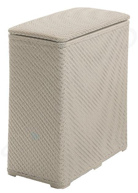 Aqualine Accessoires - Wäschekorb 50x55x28 cm, beige 203803