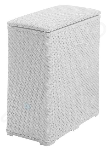 Aqualine Accessoires - Corbeille à linge 500x550x280 mm, blanc 203802