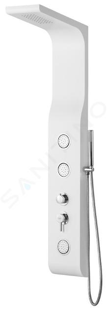 Aqualine Douches - Paroi de douche Yuki, avec mitigeur, 210x1450 mm, blanc SL290