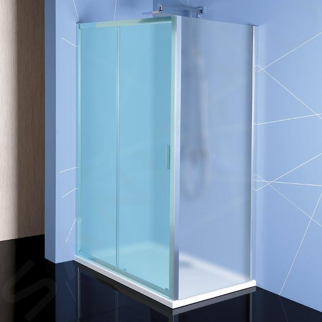 Polysan Easy Line - Paroi de douche latérale, 1000 mm, verre Brick EL3438