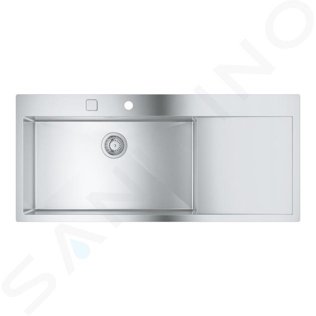 Grohe Drezy - Drez K1000 s automatickým odtokom, 116x52 cm, kefovaná nerezová 31581SD1