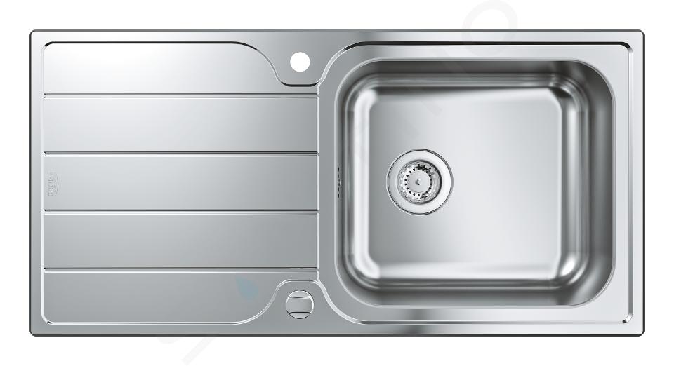 Grohe Éviers - Évier K500 avec garniture de vidage automatique, 1000x500 mm, inox brossé 31563SD1