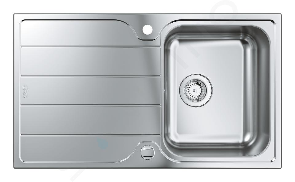 Grohe Lavelli - Lavello K500 con scarico automatico, 860x500 mm, acciaio inox spazzolato 31571SD1