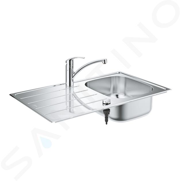 Grohe Dřezy - Set dřezu K200 a baterie Eurosmart, kartáčovaná nerez/chrom 31565SD1