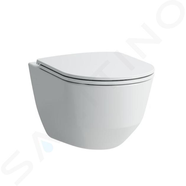 Laufen Pro - Hangend toilet met Slim wc-bril, Slowclose, Rimless, wit H8669570000001