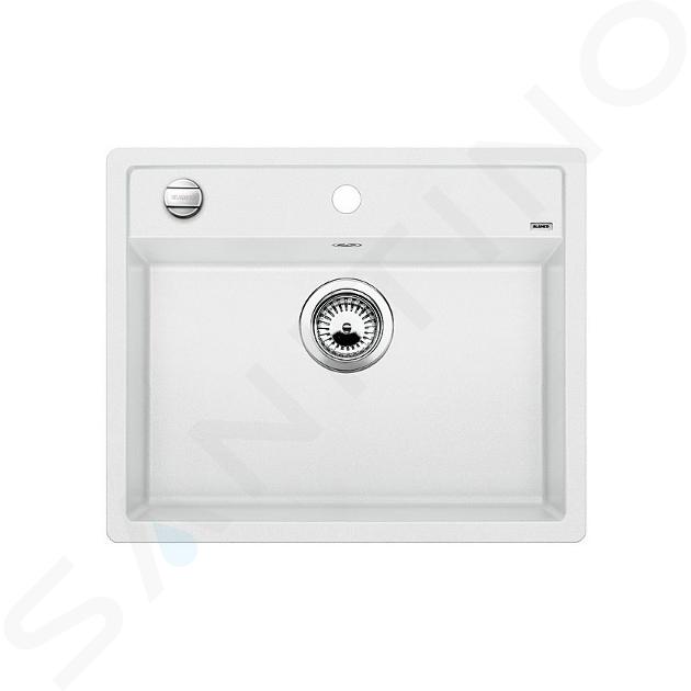 Blanco Dalago 6 - Chiuvetă silgranit, 62x51 cm, cu control scurgere, albă 514199