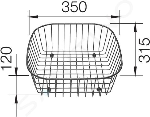 PANIER INOX POUR ÉVIER SMEG DBSINT34