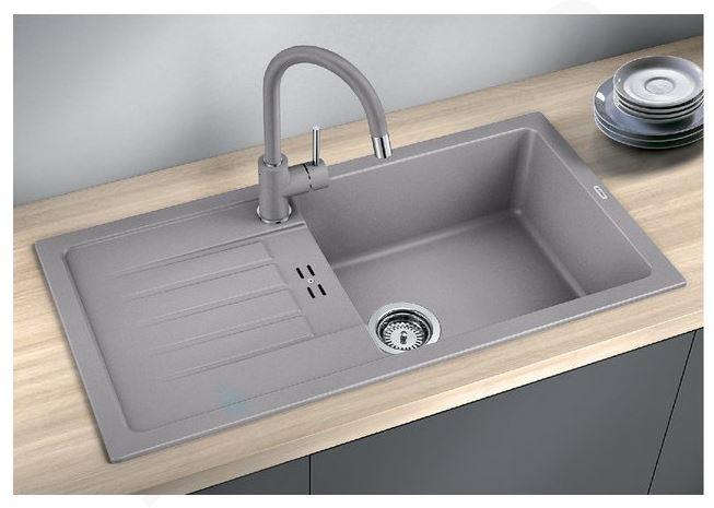 Blanco Favum XL 6 - spoelbak, 860x435 aluminium 524234 | Sanitino.be/nl