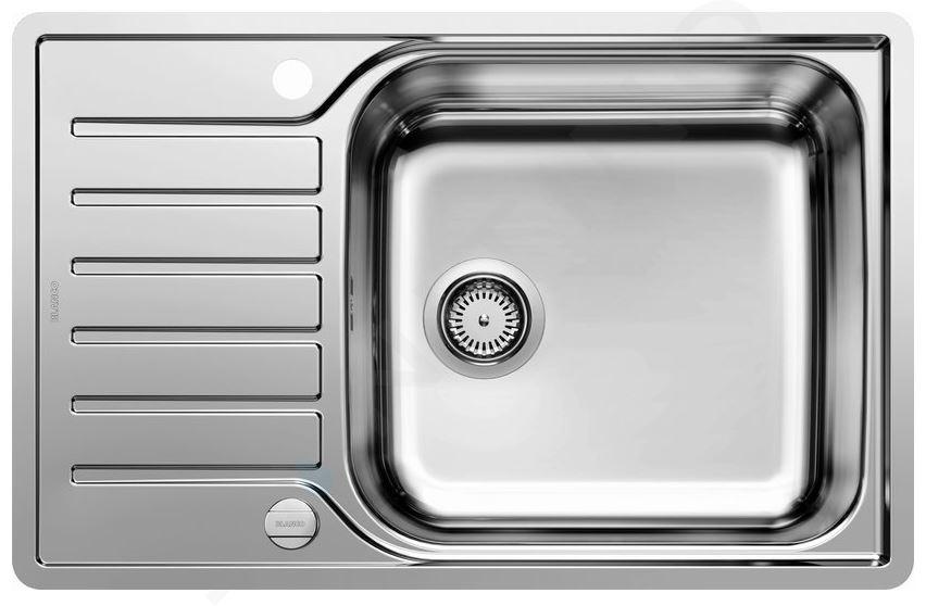 Blanco Lantos XL 6 - Lavello, 780x500 mm, Compact, con comando piletta di scarico, acciaio inox spazzolato 523140