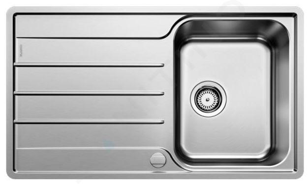 Blanco Lemis 45 - Chiuvetă, 860x500 mm, control scurgere, inox periat 523031