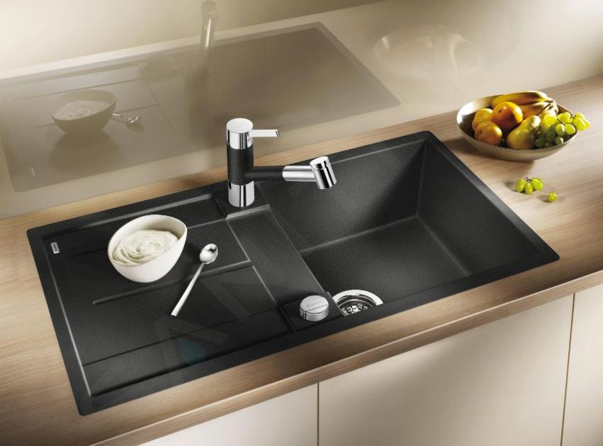 Blanco Metra XL 6 - Évier en Silgranit, 1000x500 mm, avec commande du