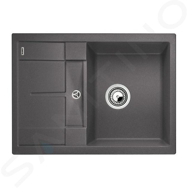 Blanco Metra 45 - Fregadero de silgranite, 68x50 cm, Compact, roca gris 519562