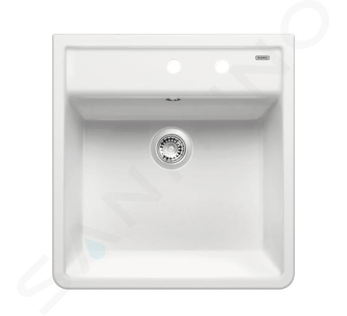 Blanco Panor 60 - Évier en céramique, 60x63 cm, 2 trous, blanc cristal 514501