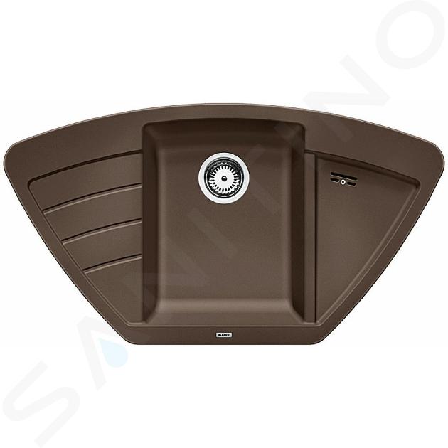 Blanco Zia 9 - Fregadero de silgranite, 93x51 cm, café 515074