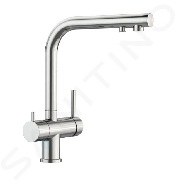 Blanco Fontas II - Miscelatore da lavello con funzione di filtraggio, acciaio inox 523129