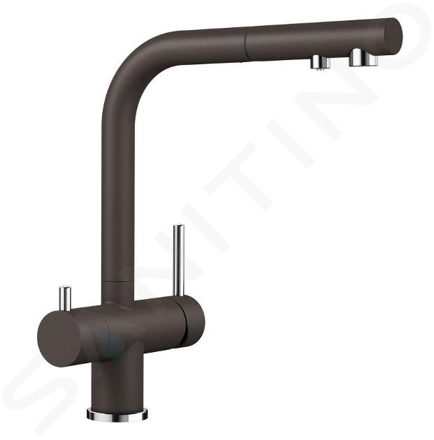 Blanco Fontas S II - Baterie chiuvetă cu duș extensibil și funcție de filtrare, cafea 525205