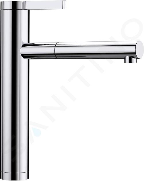 Blanco Linee S - Mitigeur d’évier avec douchette extractible, chrome 517591