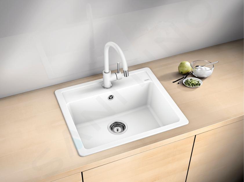 Blanco mitigeur 3 voies avec douchette extractible FONTAS-S II 1525204  finition blanche