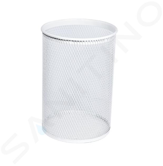 Sanela Cestas de alambre - Cubo de basura, 13 l, blanco SLZN 96A