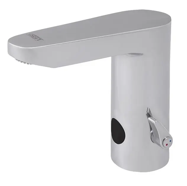 Auralum Rubinetto Automatico Con Sensore Ad Infrarossi Miscelatore Acqua Calda E Fredda Per Lavabo Bagno Rubinetto A Infrarossi Per Lavello Funzionamento A Batteria Finitura Cromo 50824865